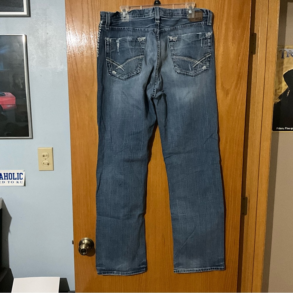 BKE Denim Tyler Straight 36 Long, Button fly - Picture 2 of 7